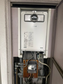第２脇田ハイツ204給湯器取替後